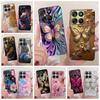 Für Motorola Moto G15 Power Case MotoG17 Luxuriöses Schmetterlingsbemaltes Cover Weiche TPU Handyhülle Für Motorola G17 Power MotoG15 Hülle