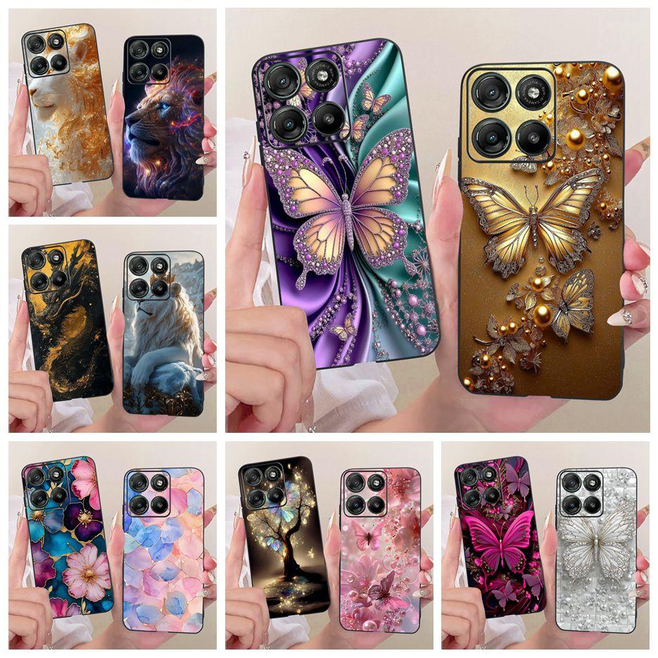 For Motorola Moto G15 Power Case MotoG17 Luxury Butterfly Painted Cover Soft TPU Phone Case For Motorola G17 Power MotoG15 Shell