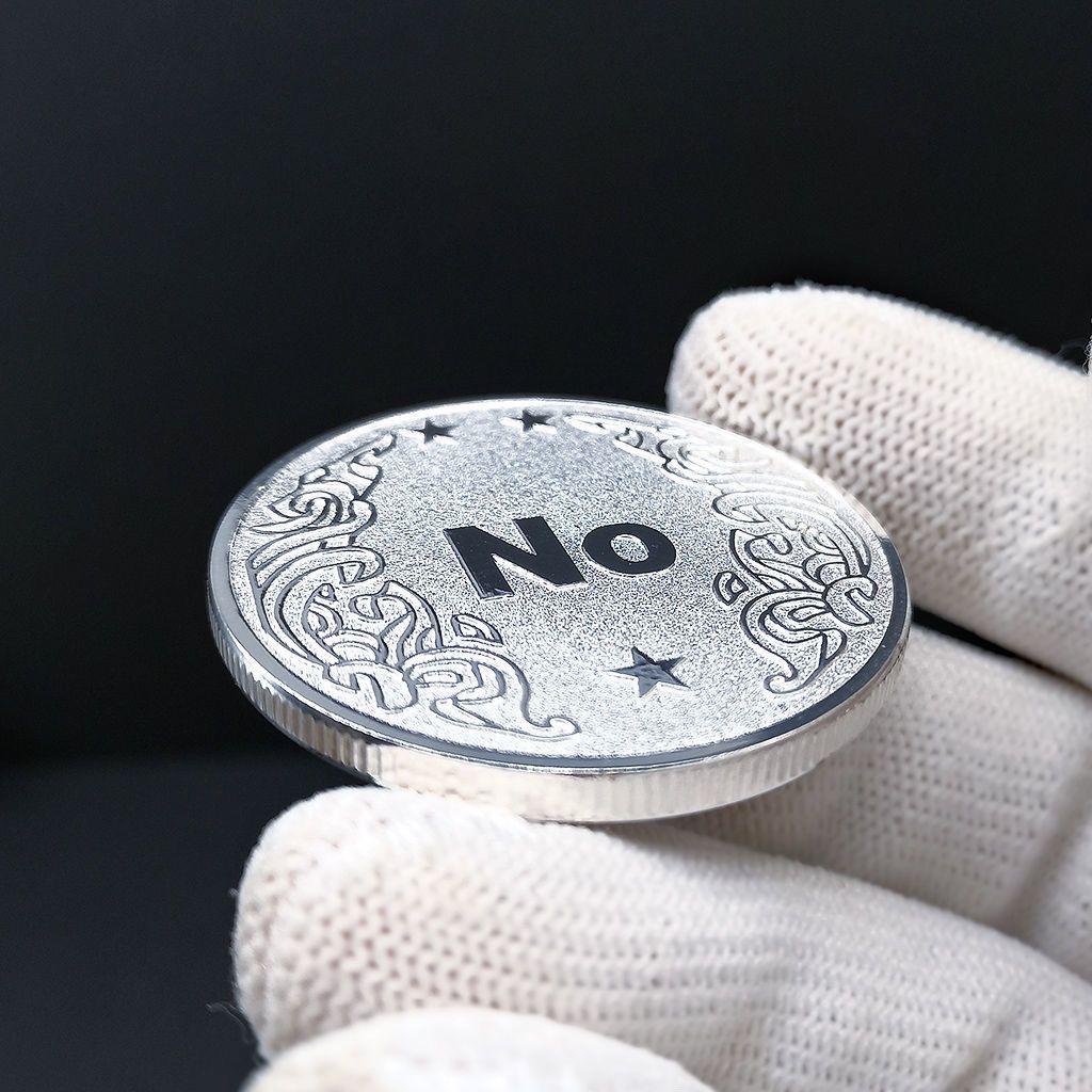 Positive Yes Negative No Decision Coin Lucky Wishing Coin Creative Gift Commemorative Coin Toy
