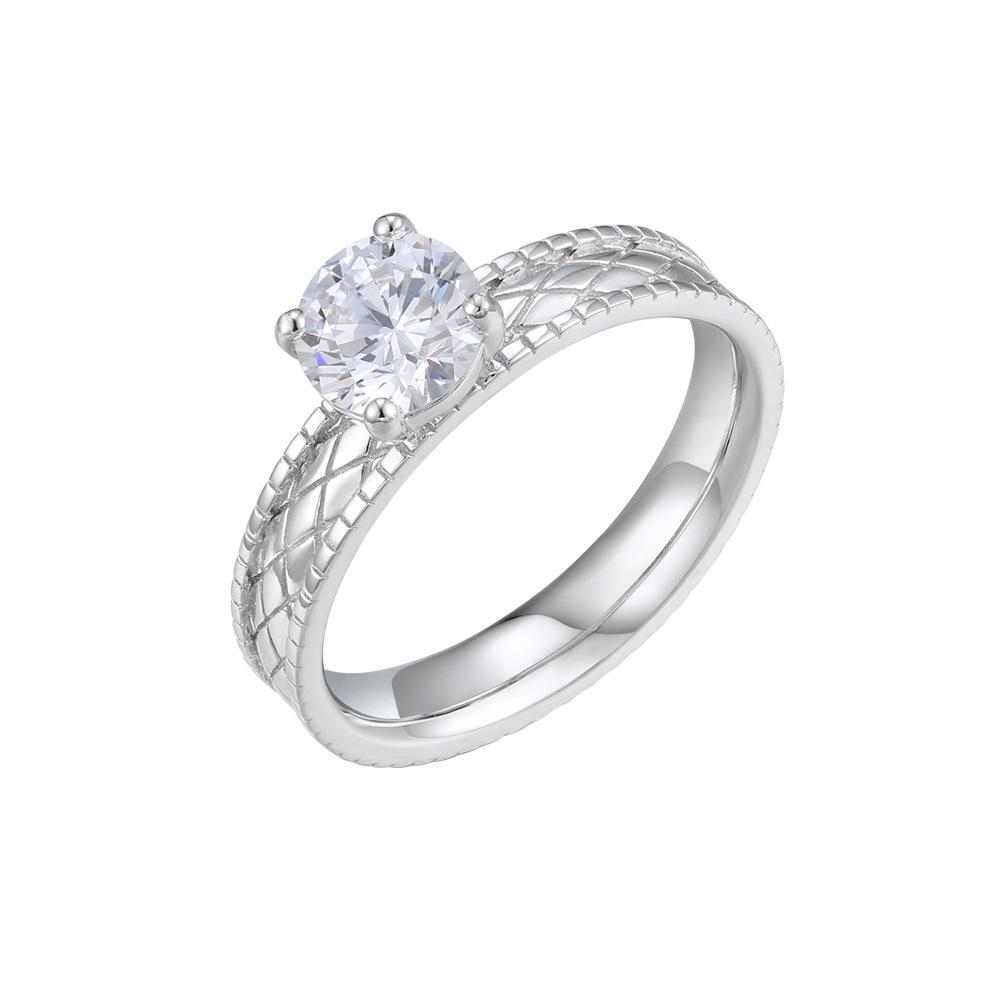 

Eight hearts and eight arrows, zircon imitation moissanite ring, women s and men s six-claw wedding ring. one size fits all белого золота