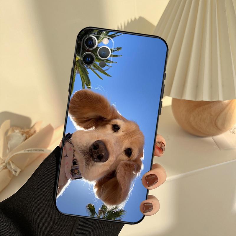 Golden Retriever Friend Phone Case For iPhone 15 14 13 12 11 16 17 Pro Max 13 Mini 15 16 Plus 16e 17 Air Cover Funda