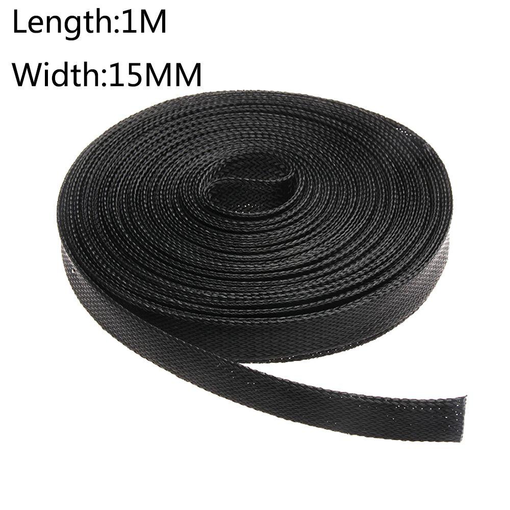 Black Tight PET Expandable Wire Protection Cable Braid Sleeving Insulation
