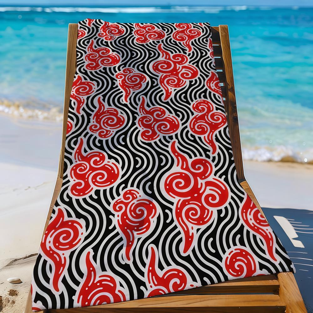 Clouds Towel Beach Shower Bath Travel Lightweight Skin Friendly for Pool Camping Cruise Summer