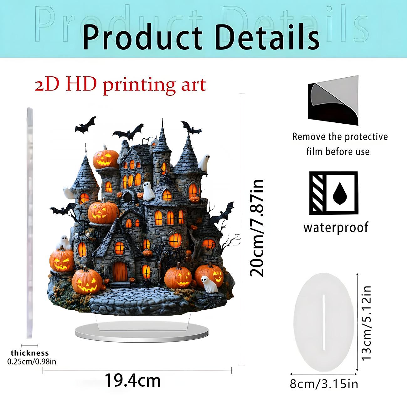 Purple Butterfly Fairy 2D Acrylic Halloween Home Ornament