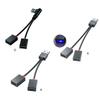 USB Splitter Cable 1 Male Plug To 2 Female Socket USB Extension Line Charging Cord Power Adapter Converter Splitter
