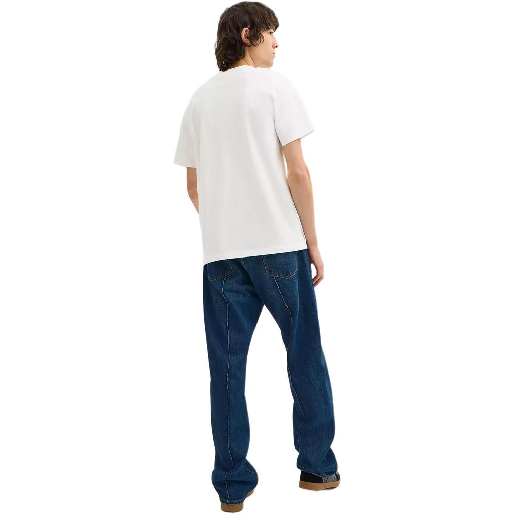 Coach Organic Cotton Denim Iconic Square T-Shirt Men Tops White CAF68-WHT