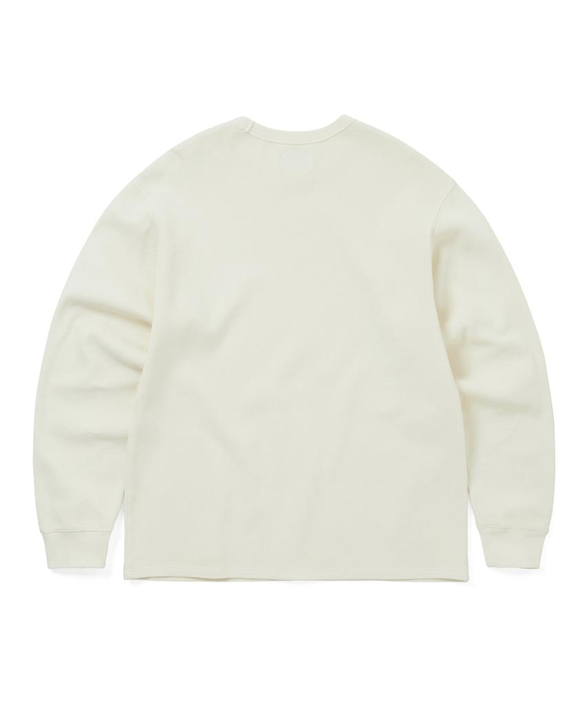 THISISNEVERTHAT Waffle L/S Tee Ivory