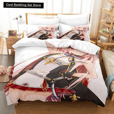 Juego de cama de anime de impresión 3D Azur Lane Individual Doble Completo Queen King Size Juego de cama Adulto Niño Dormitorio Fundas nórdicas Juegos de sábanas
