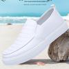 Nuove Scarpe da Uomo Impermeabili in Pelle Bianca: Antiscivolo per Infermieri, Studenti e Artisti.
