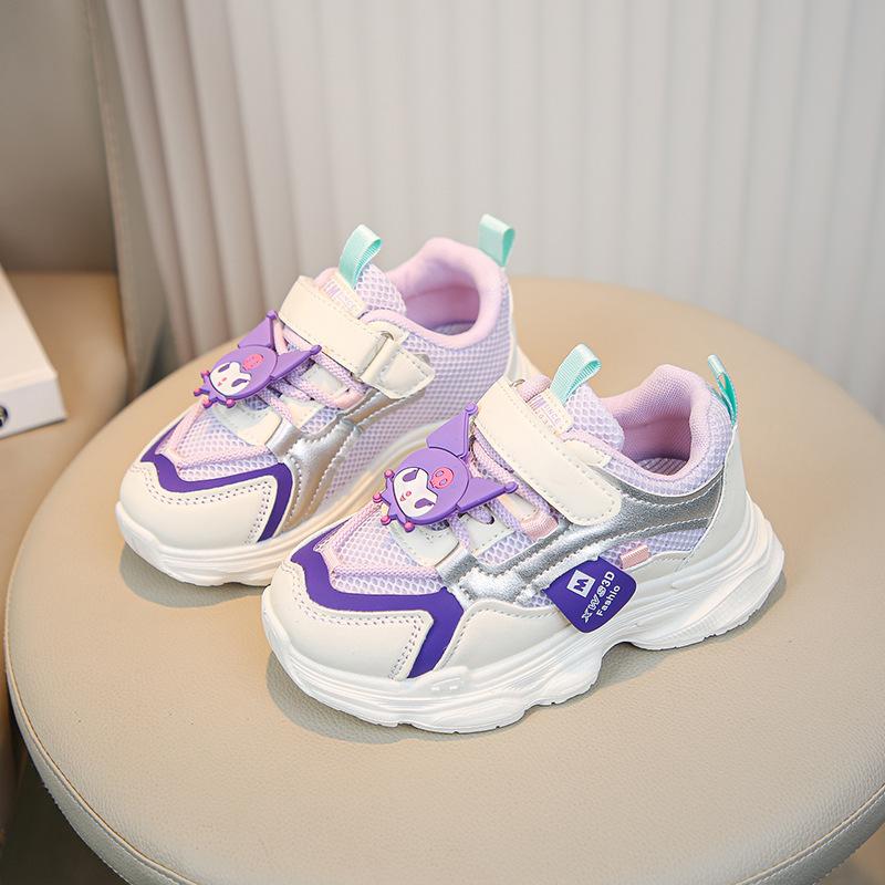 Girls' Sports Shoes 2025 Spring New Children's Mesh Breathable Dad Shoes Boys Middle and Older Children's Running Casual Shoes