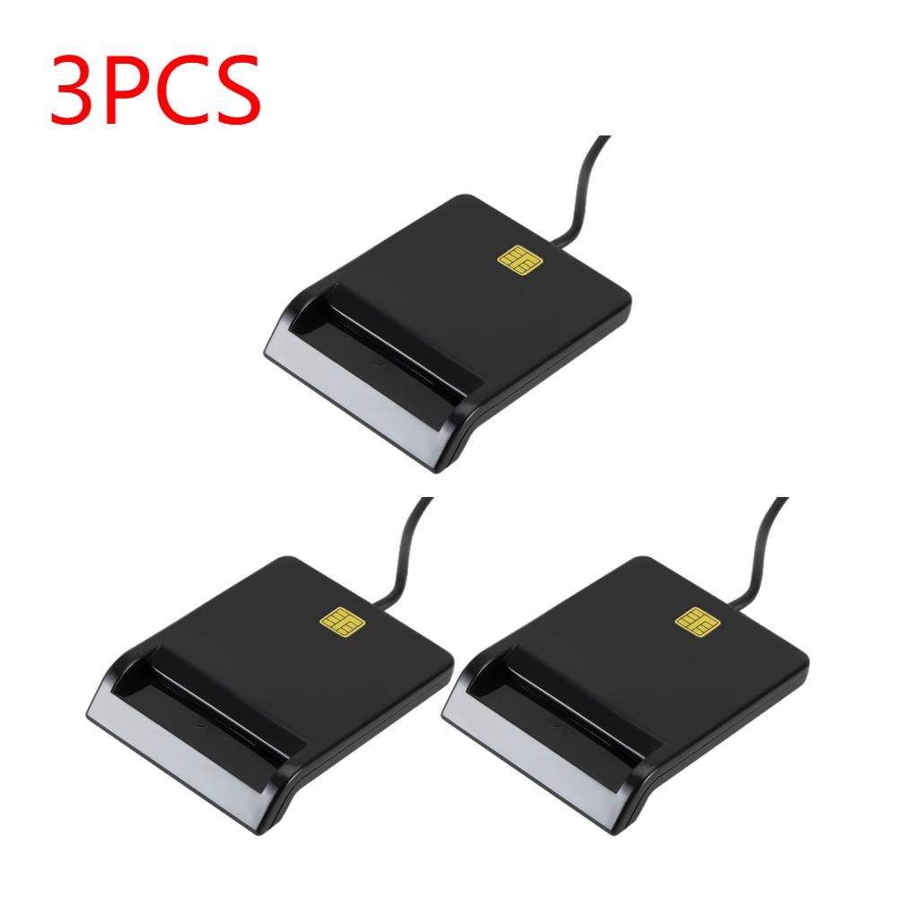 1-5Pcs USB Smart Card Reader Stable Operation Reliable Simplicity for DNIE ATM CAC IC ID SIM Card Cloner Connector Windows
