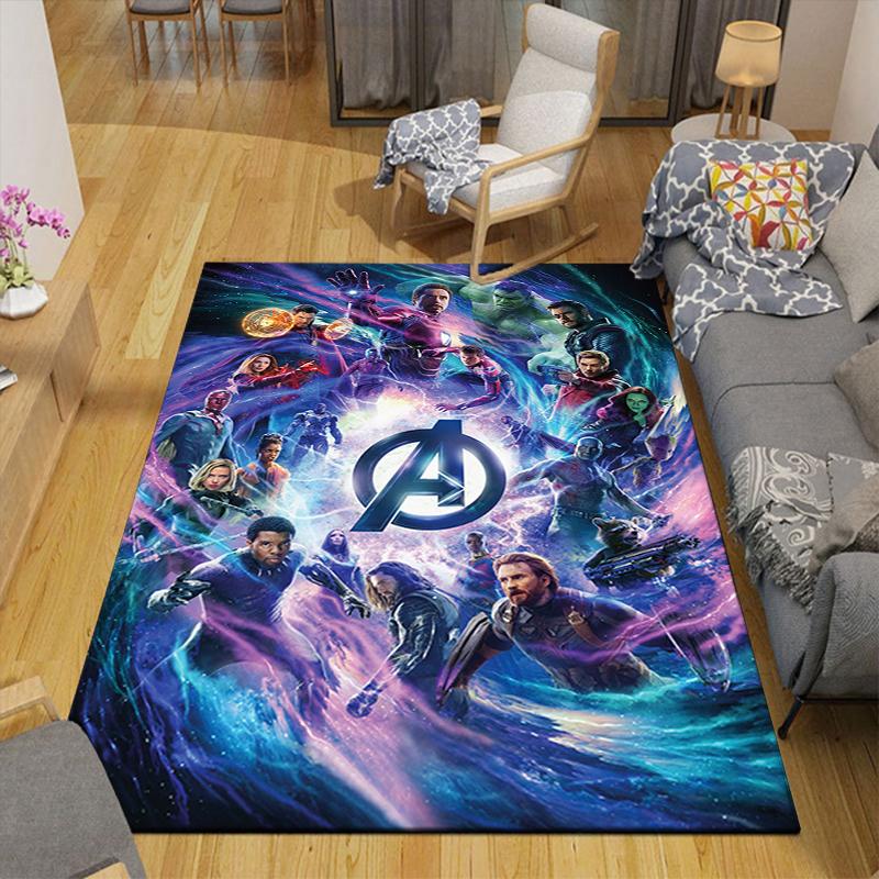 1Pc Avengers Infinity War Poster Rug, Office Carpet Indoor Outdoor Doormat, Non-Slip Soft, Living Room, Christmas Halloween Gift. M928653