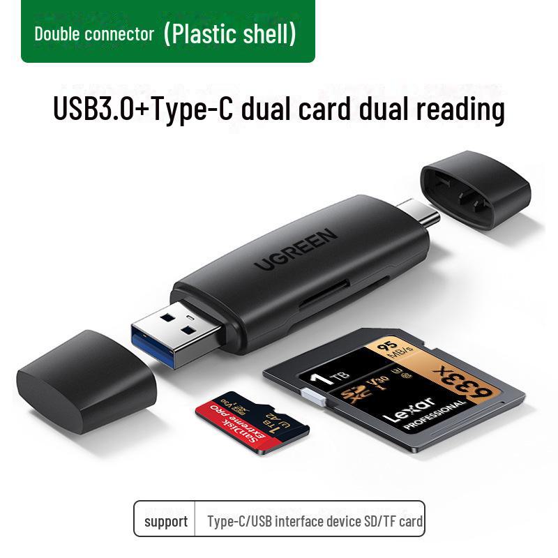 Greenlink USB 3.0 High-Speed Multi-Function SD/TF Card Reader with Android & Type-C Compatibility