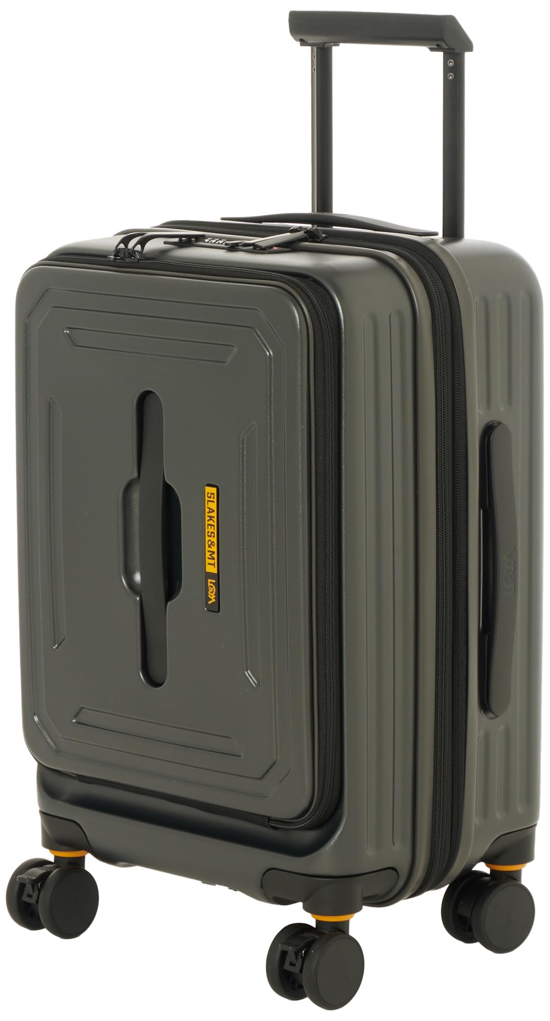 

Lakes Suitcase C Gear Front open size 19 inches Expandable type Shock absorbing suspension Casters with stopper Slim silhouette Gunmetal [Five & Mt]
