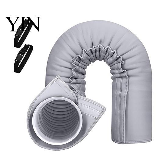 Ac Pipe Insulation Sleeve Air Conditioner Hose Cover, with Tool-free Installation And Adjustable Duct Heat Shield Straps, Exhaust Shield, for