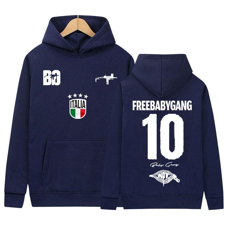Rapper Baby Gang Tour Album Logo Grafik Hoodie Herren Damen Kleidung Popmusik Sweatshirt Y2K Mode Hochwertige Fleece-Hoodies