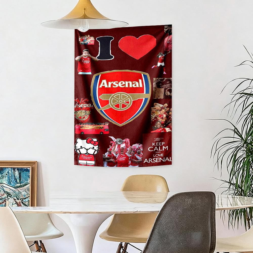 Arsenal Wall Decor Tapestry Art For Pet Memorial Birthdaywedding Party Backdrop Family Gift