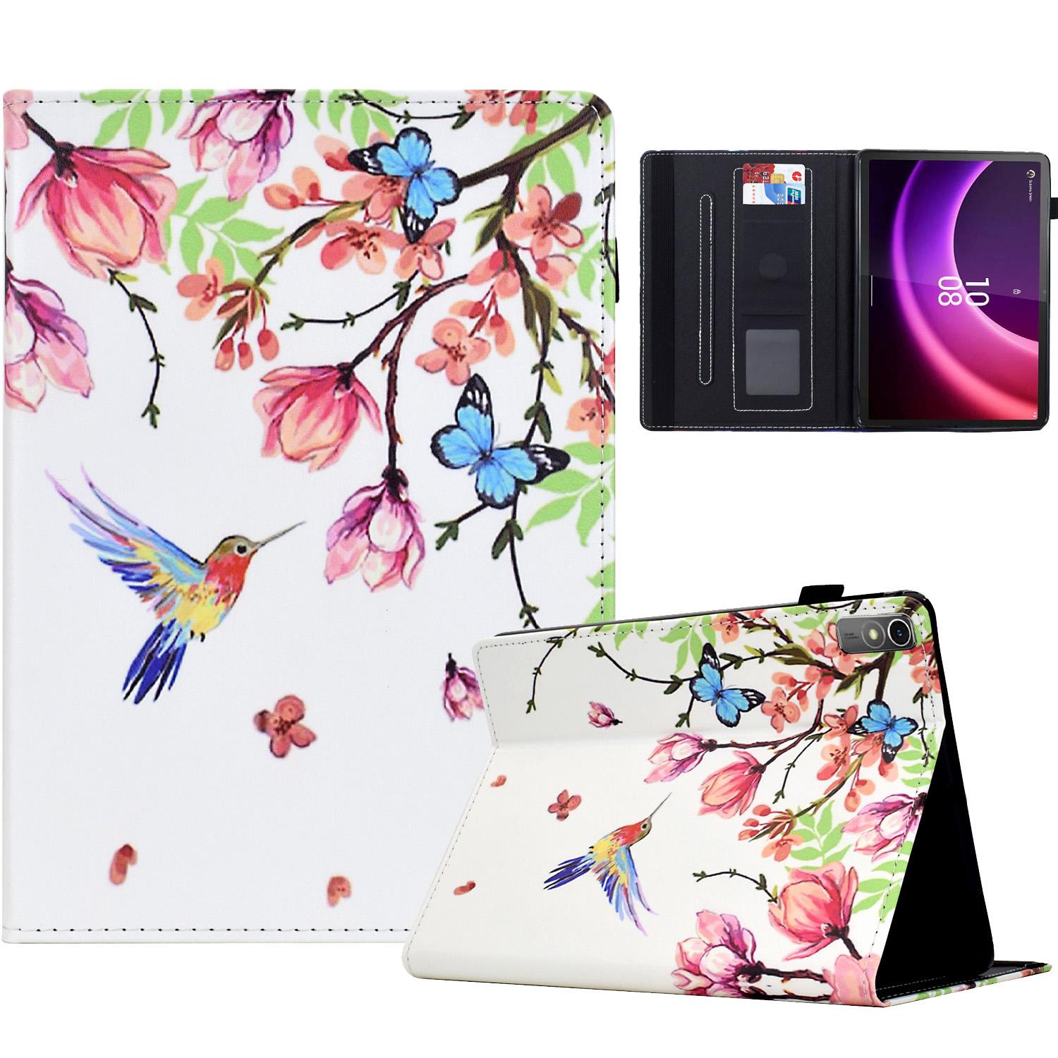 

For Lenovo Tab P11 Gen 2 TB-350/Xiaoxin Pad Plus (2023) Case Pattern Printing Card Holder Leather Tablet Stand Cover B