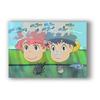 Classico cartone animato film giapponese anime Ponyo sulla scogliera dipinto su tela per soggiorno camera dei bambini decorazione decorazione della casa senza cornice