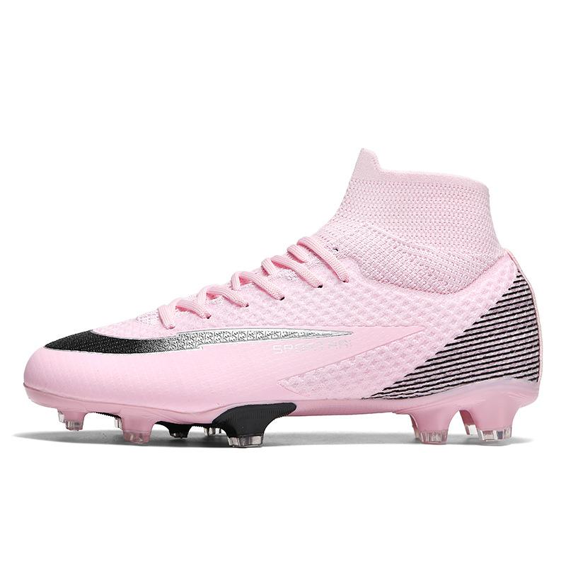 Nové módní pánské a dámské sportovní dlouhé rozbité nehty vysoké student mladiství fotbalové boty