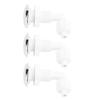 3 Stück Whirlpool Drehbogen Blasenluftdüse Robuste PVC Whirlpool Luftdüse Massage Badewannendüse für