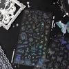 Retro laser stickers, creative hot silver colorful stickers, DIY account decoration materials, butterfly flower stickers