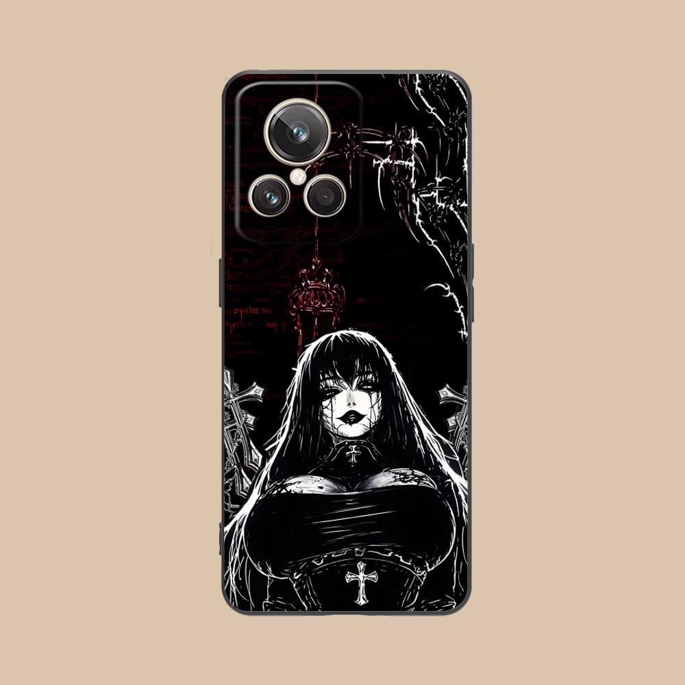 Terror Gothic Art Mobile Phone Case for Realme 15 14 13 12 11 10 9 Pro Plus T I Lite 5G Colorful Printing Cover Luxury Cover