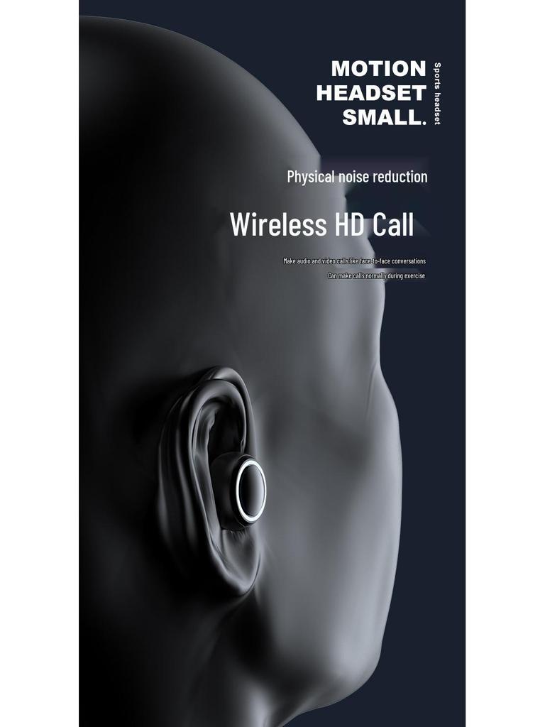 Cross-border T10 Wireless Ear-hook: Long-lasting Battery Sports Business Mini Bluetooth Earphone