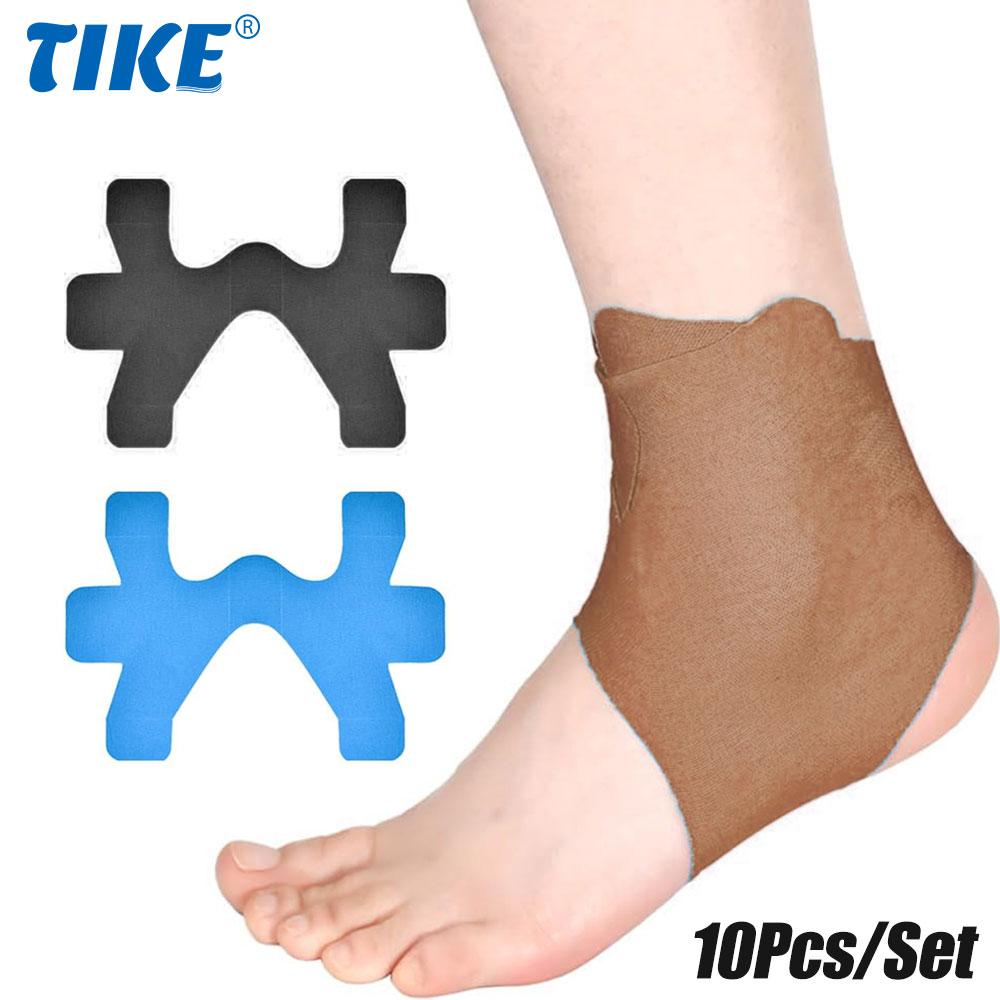 10 Stück/Set Vorgeschnittenes Kinesiologie-Tape für den Knöchel, Wasserdichtes Elastisches Atmungsaktives Sporttape, Bietet Unterstützung & Stabilität für den Muskel