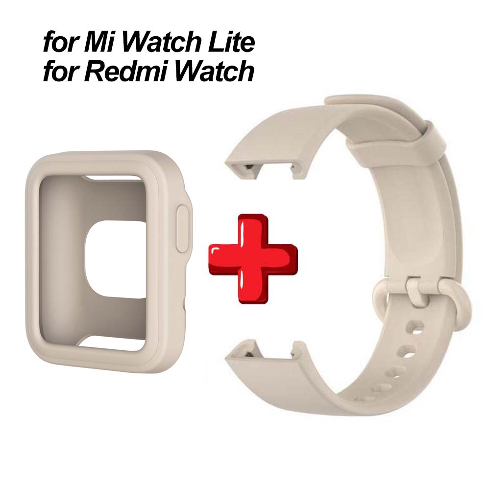 Soft Silicone Band For Xiaomi Mi Watch Lite Strap Smart Watch Protective Case Wristband Bracelet Replacement Accessories