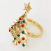 ABUL-12Pcs Christmas Napkin Button Napkin Ring Napkin Ring Cloth Ring Diamond Christmas Napkin Rings