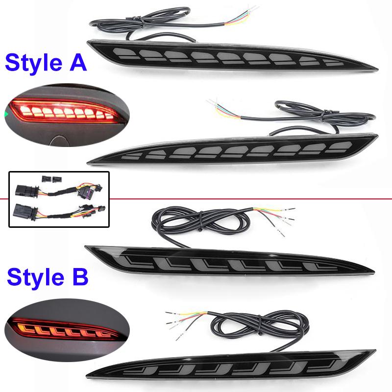 2 Stück/Satz Auto Heckstoßstange Bremslicht Dynamische Blinkleuchte Für Tesla Modell