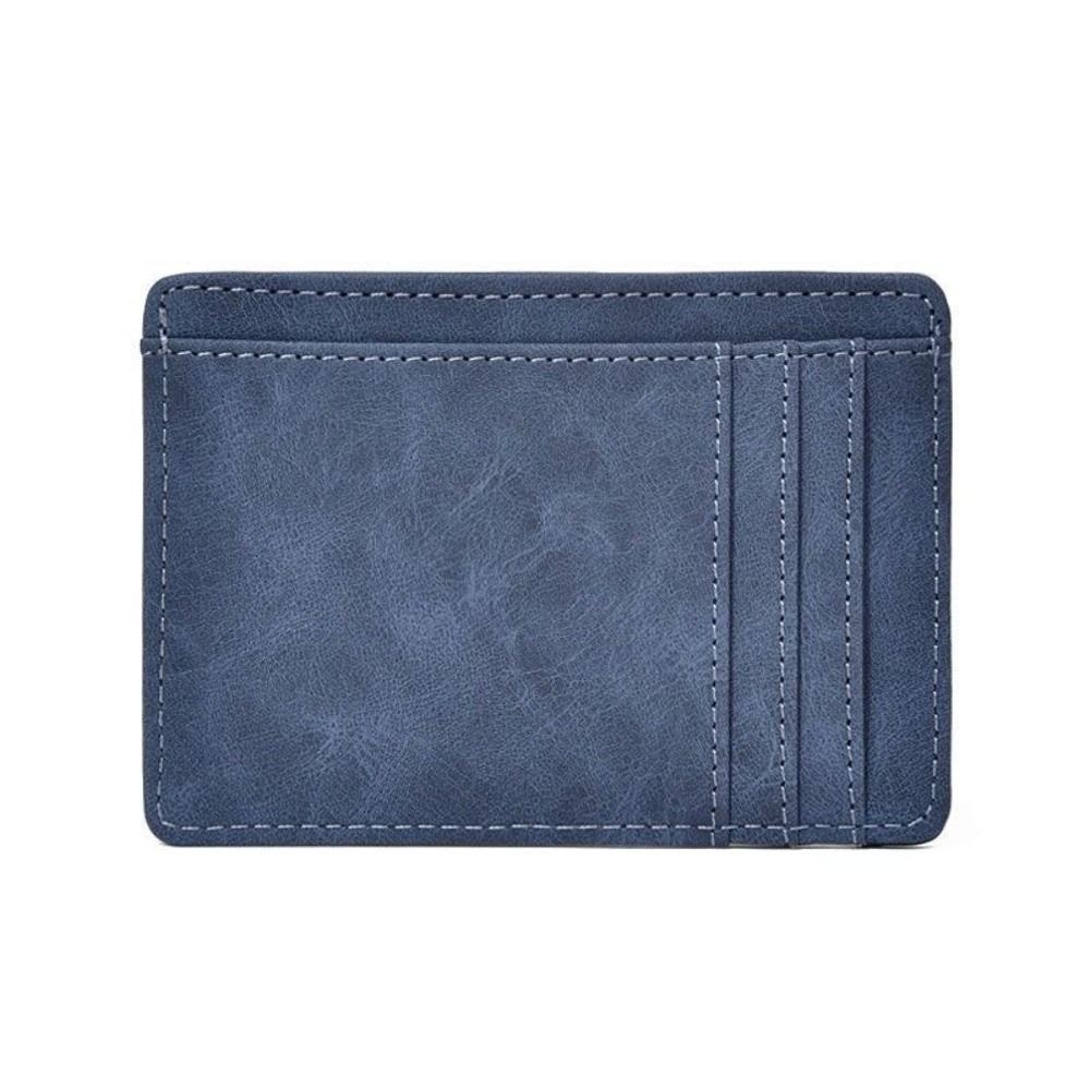 

Multi-functional Mini Card Holder Solid Color Bank Card Case Simple Coin Purse Men/Women синий