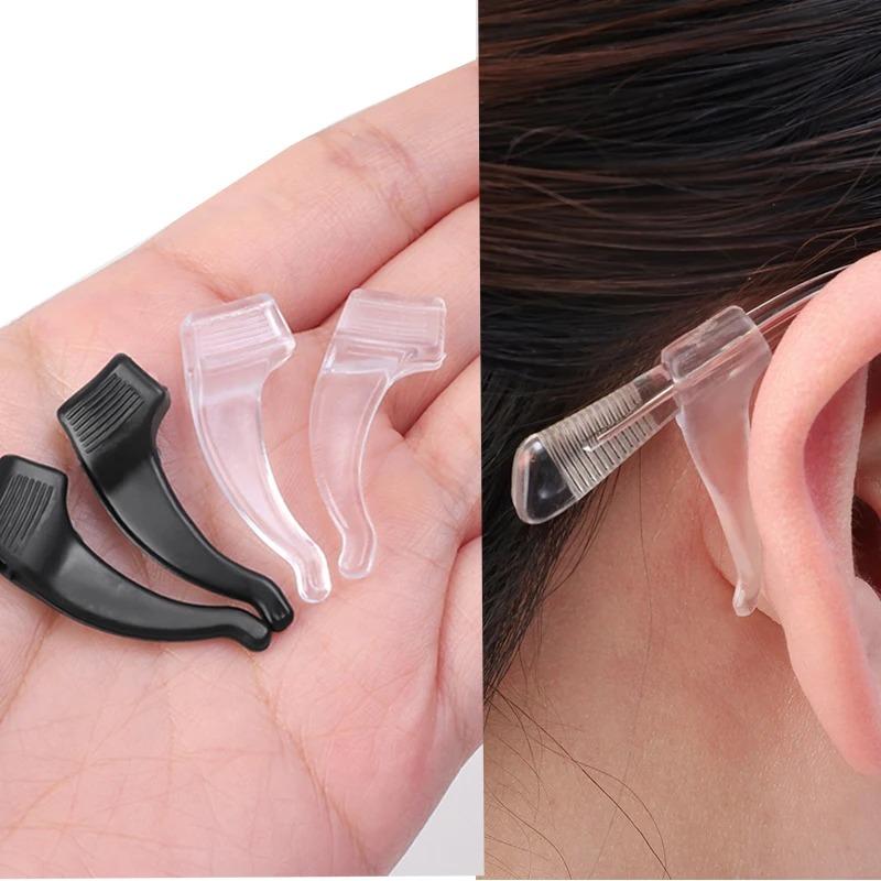 Anti-slip Silicone Ear Grip Glasses Eyeglasses Leg Ear Hook Stopper Bracket Fastener Accessories Temple Tip Eyewear Holder