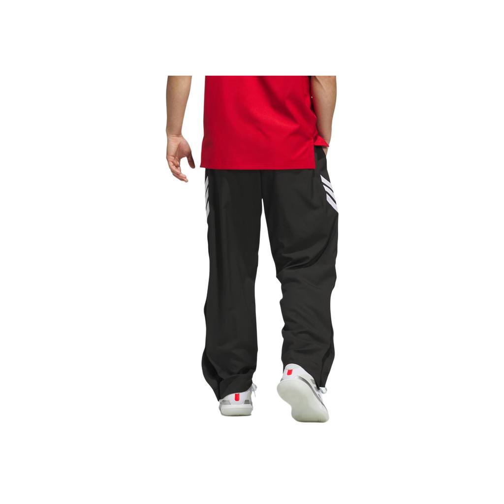adidas Striped Pattern Relaxed Pants Men Bottoms Black JN1118
