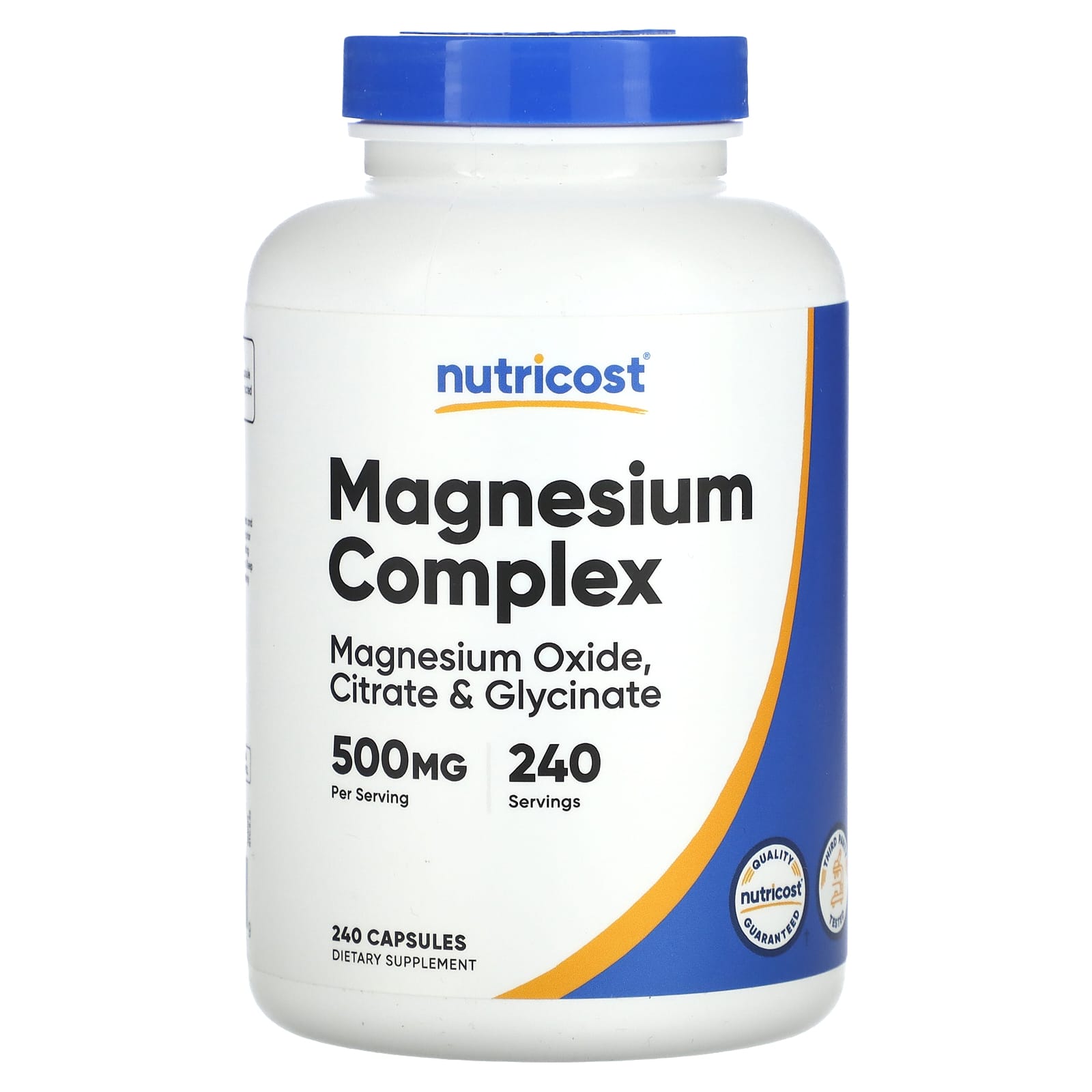 

Nutricost, Magnesium Complex, 500 mg, 240 capsules