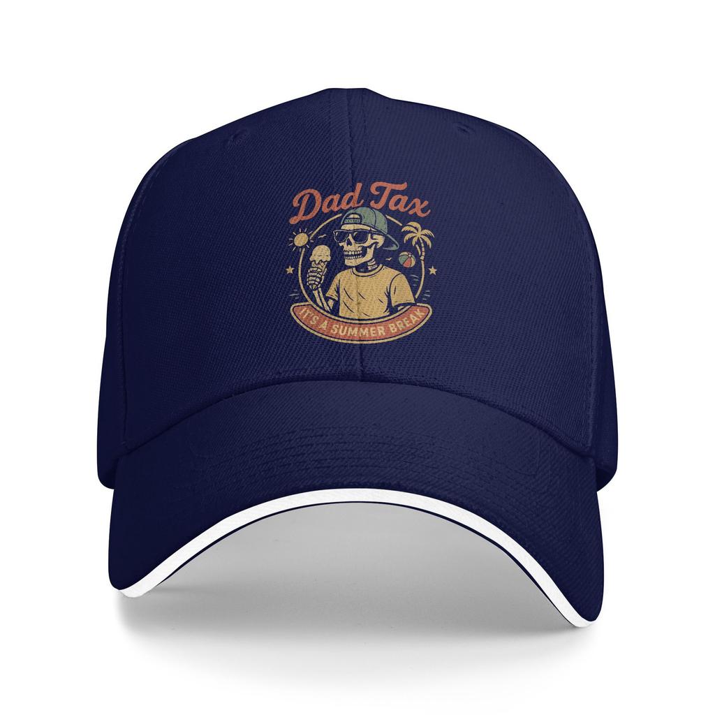 Summer Dad Tax Its a Summer Break Baseball Cap Retro Summer Vacation Dad Camping Sun Trucker Hat Couple Women Baseball Caps