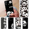 Phone Cover Case for Motorola Moto G71 G60s G32 G53 G30 G51 G73 G52 Edge 20 Pro 30 Lite G22 Edge40 G50 Black White Panda