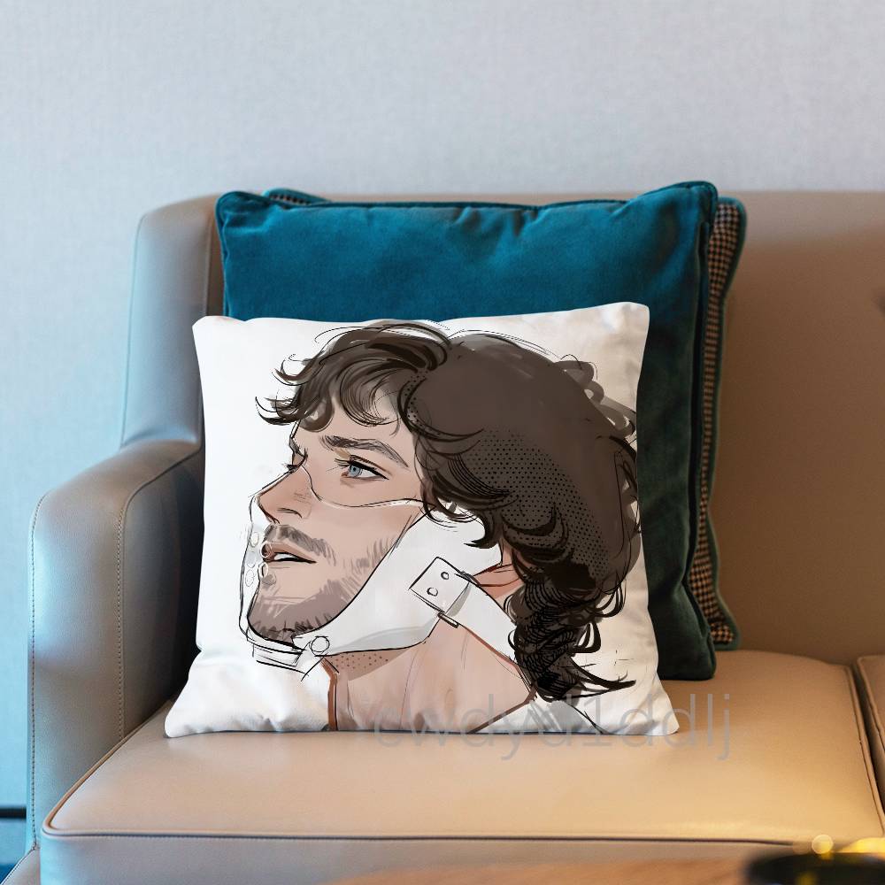 W-Will Graham H-Hannibals Pillowcases Cute Funny Pillow Case For Wedding Party Home Decor Comfy Pillow Cover