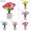 Artificial Flower Matthiola Incana Silk Screen Print For Home Garden Decor With Plastic Material