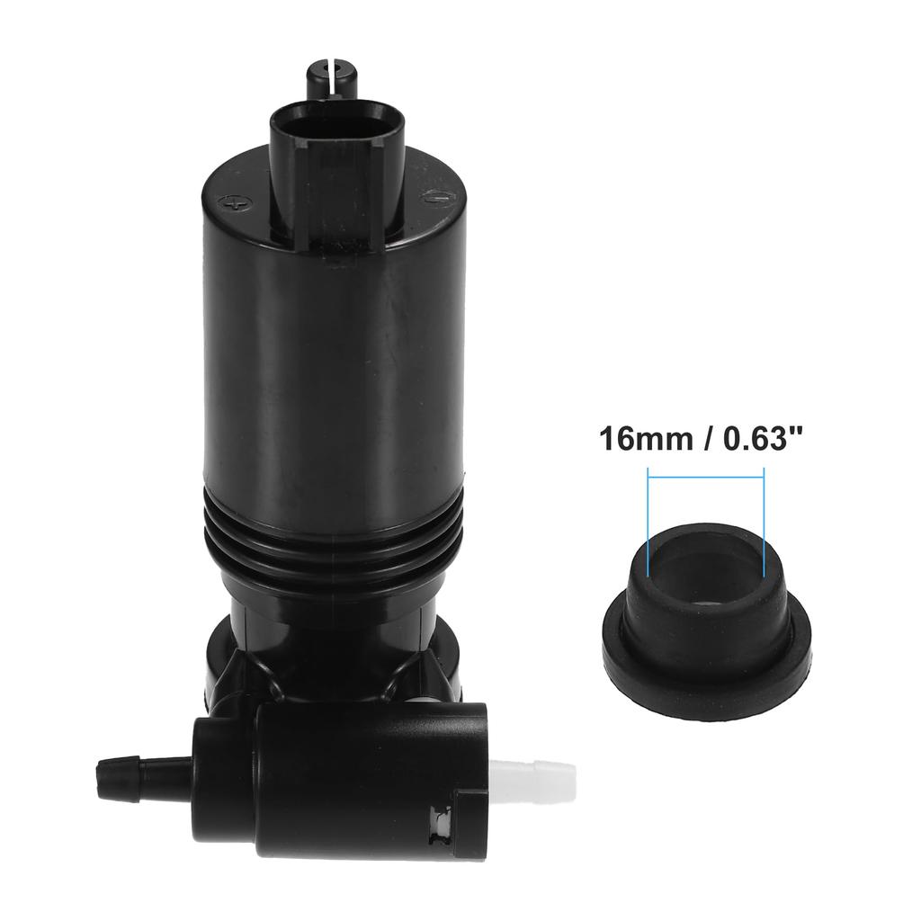 ACROPIX Windshield Washer Motor Pump for Land Rover Compatible with Discovery 2 Black 1 Piece