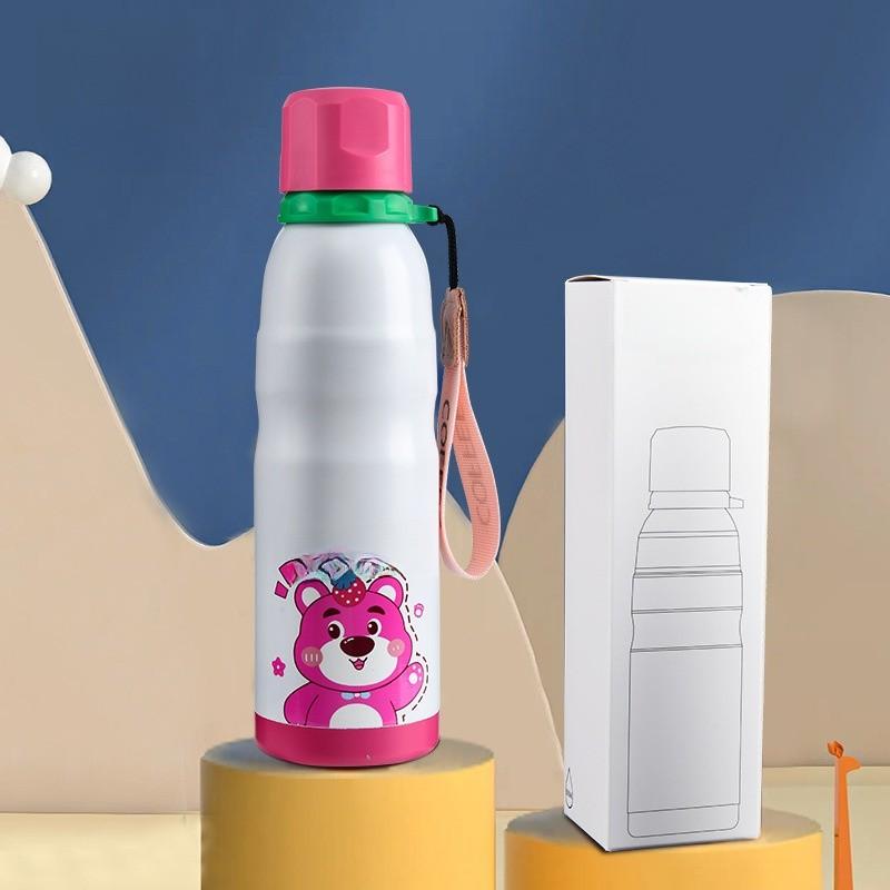 Sanrio Hello Kitty Insulated Water Bottle With Vacuum Flask For Kids School Use Blush Pink