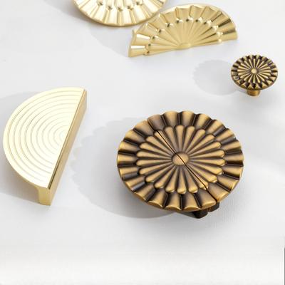 יוקרה קלה יוקרתית, צבע ברונזה עתיק, ידית חצי מעגלית, מגירת ארון, ידית לדלת ארון בגדים, צרפתית, זהב רטרו, ידית קטנה