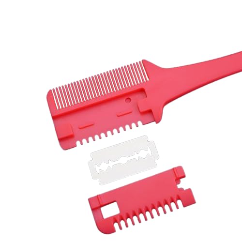 KIRA Razor Comb, Hair Thinner Razor Comb Hair Styling Razor Comb Cutting Scissors Double Sided Hair Styling Razor Comb Tool for Salon Home Hair Cut