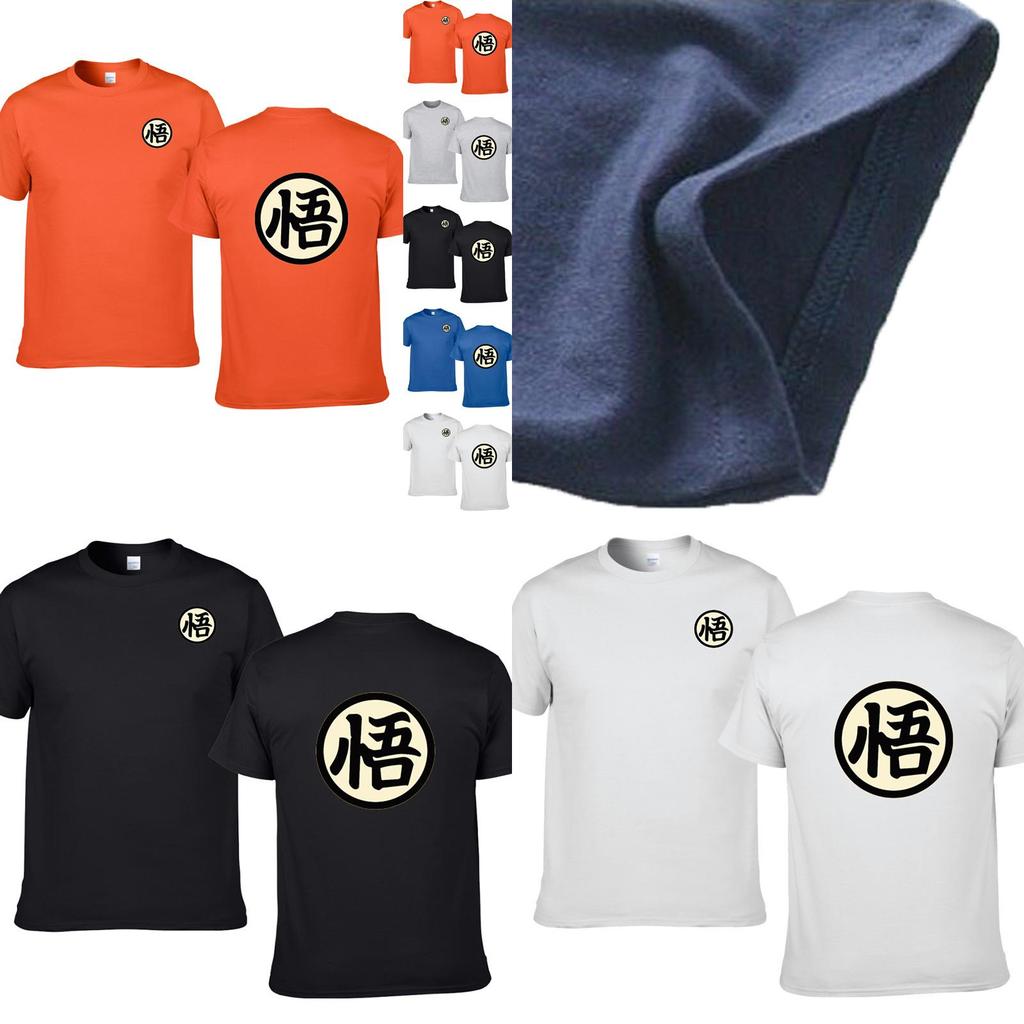 Stylish Anime Dragon Ball Super Goku Symbol Short Sleeve Cotton T-shirt For Casual Wear