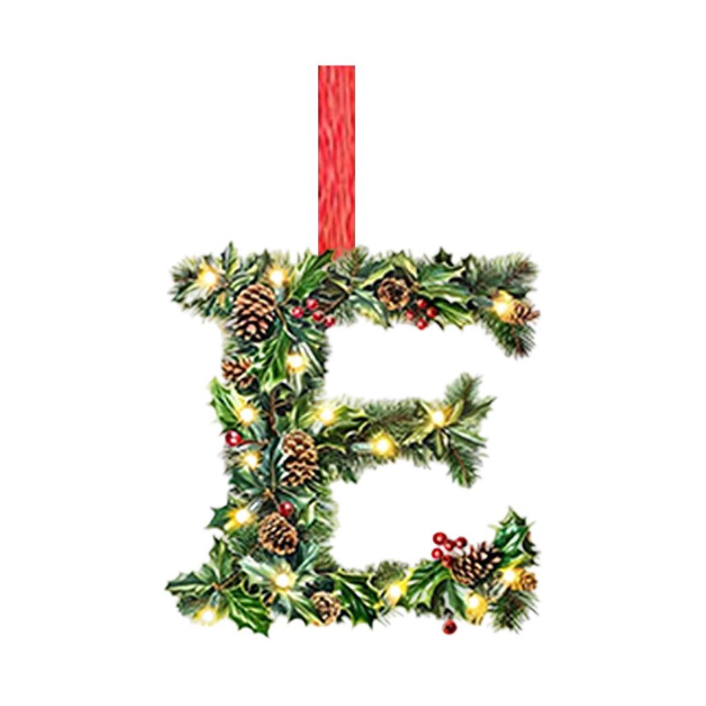 2D Christmas Decoration Pendant Christmas Tree Tag Theme Party Crafts Ornament