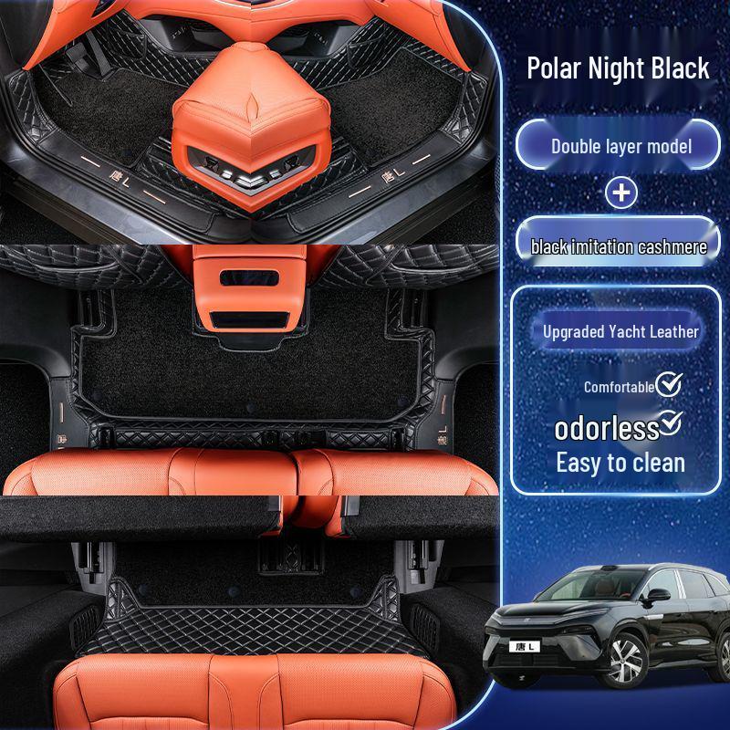 Floor Mats for 25 BYD Tang L Models - Custom-Fit, Modified Interior Mats for Tang L DMI and EV