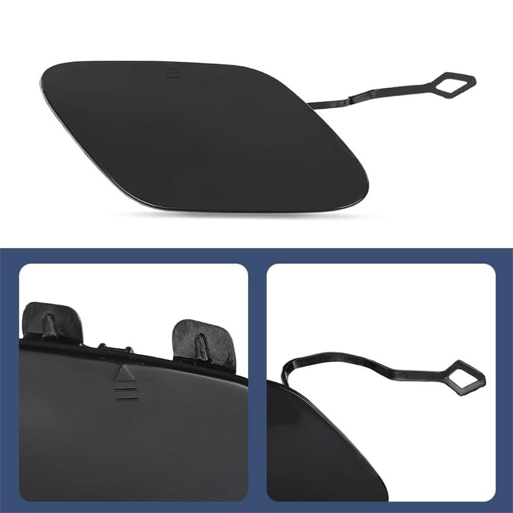 Front Bumper Tow Hook Eye Cover Fit For Mercedes W212 E250 E350 E400 E550 14-16
