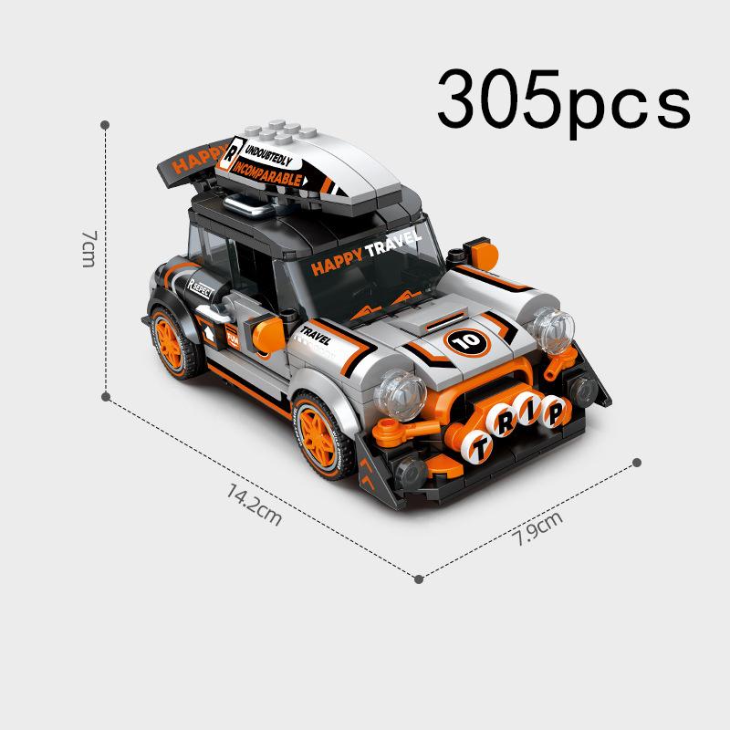 Mini Speed Cooper Super Race Stadt Freund Rennwagen Modell Bausteine Shop Miniatursteine Mädchen Technik Weihnachtsgeschenk
