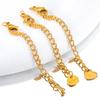5pcs Stainless Steel Extension Golden Tail Chain Lobster Clasp Connector Extended Chain for Bracelet Necklace DIY Jewelry Making